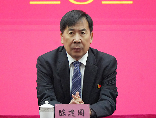 校领导陈建国,任文杰,郝红军,陈清江,王辉,雒保军,朱武凌,靳新峰,郭凯